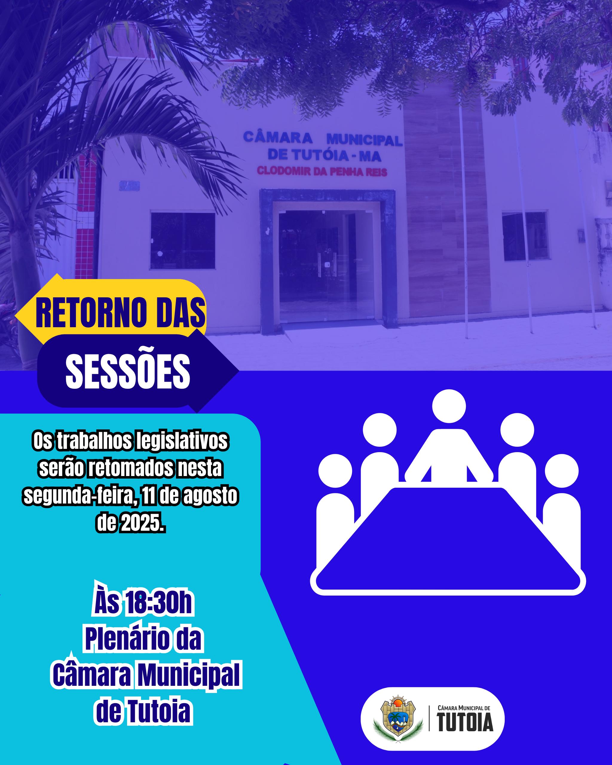 RETORNO DAS SESSÕES 